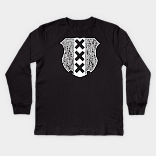 Coat of Arms - Amsterdam Netherlands Kids Long Sleeve T-Shirt